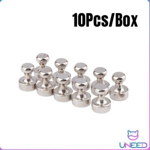 UNeed 10Pcs Magentic Pushpins Strong Magnet Fridge Whiteboard Magnet Push Pin Office Stationery Supplies