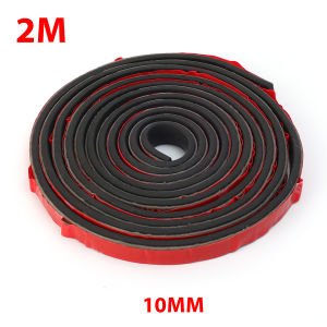 2M Car Weatherstripping Rubber Seal Strip Self Adhesive Dustproof Soundproof For Car Door Window Hood Trunk Edge Guard Trim