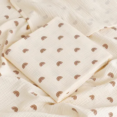 Baby 100% cotton receiving muslin swaddle blanket baby girl boys muslim swaddle wrap