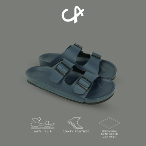 Sandal Pria Distro Slippers Slip On Casual Sendal Slide Slop Dewasa Anti Slip Kekinian Cloka Cossak