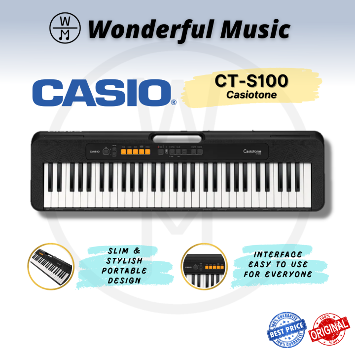 Casio Casiotone Ct S100 61 Key Portable Keyboard Lazada