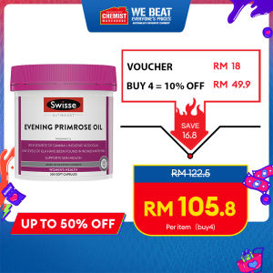 Swisse Ultiboost Evening Primrose Oil 200 Capsules Help Relieve Inflammation for Womens Health Maintain Skin Health Chemist Warehouse