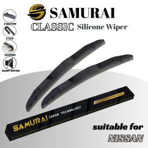 [Nissan] Samurai Classic Silicone Wiper Blade_1 Pasang [Automotive Car Windshield Wiper]