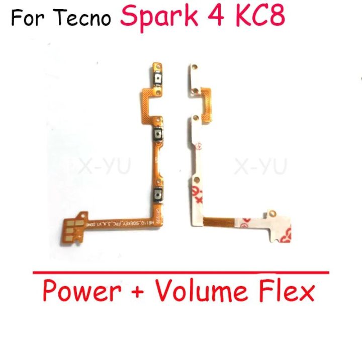 สำหรับ Tecno Spark 4 KC8 /Spark 4 Air / Spark 4 Lite สวิตช์ปุ่มเปิดปิด ...