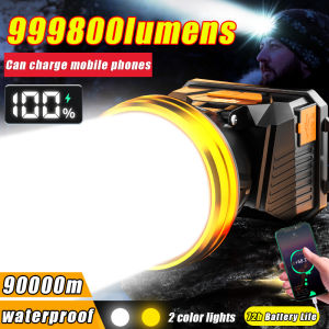 Strong light💡Headlamp Waterproof Japan Original flashlight water resistant laser led super bright usb rechargeable emergency Headlight Flashlight for fishing heavy duty hiking long-range ourdoor camping imported multifunctional night sight lights