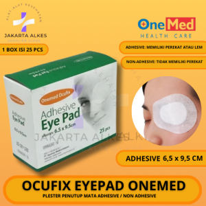 Ocufix Eye Pad Onemed Plester Penutup Mata Adhesive / Non Adhesive