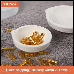 【Local shipping】 High Temperature Quartz Silica Melting Crucible Dish Bowl Pot Casting Gold Silver Metal Jewelry Casting Container