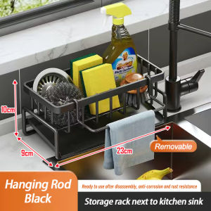 FYBEE Sponge Drainer Rack Sponge Holder Stainless Kitchen Organizer Bathroom Sink Rack Soap Holder Organizer Rack Sink Accessories
