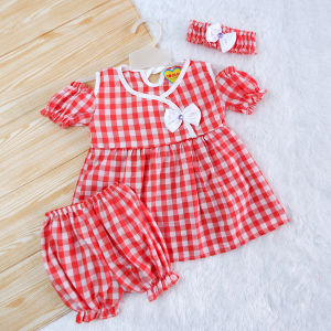 0-9 Bulan Stelan Baju Celana & Bando Anak Bayi Perempuan. Setelan Pakaian Baby Cewek Lucu & Murah.