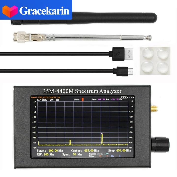 DBm Range Spectrum Analyzer English Display Input Impedance Lithium