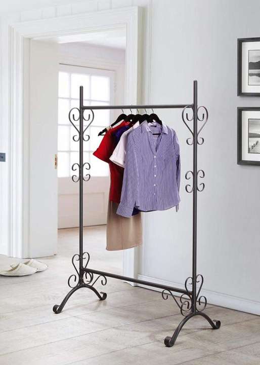 Indoor clothes hanger clothes stand towel rack heavy duty multipurpose