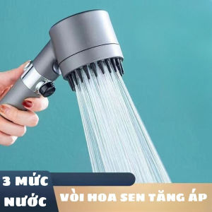 Vòi sen tăng áp ba chế độ áp suất cao tích hợp bàn chải massage cơ thể