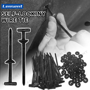 Lensent 50pcs100pcs xe tự lockiny Neo bằng dây thép dây đai đa năng Nylon unive-rsal Dây buộc cáp khóa điều chỉnh cố định chốt quan hệ Fastener xe bảo trì định kỳ