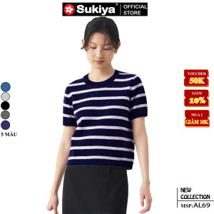 Áo Len Ngắn Tay Mùa Hè SUKIYA Chất Len Mềm Mại Thoáng Mát AL69