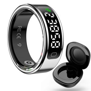 R11C Smart Ring Men Women Display Screen Gesture Swipe Video Smartring Waterproof Sleep Monitor Qring for Android IOS