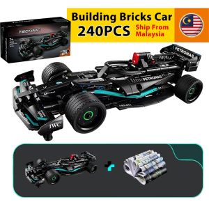 Building Block Toys Mercedes Amg F1 Bricks W14 E Performance Sports Car DIY Techinic Set For Boys Kids Men Birthday Gift