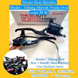 SET MASTER REM KANAN 1 TABUNG KACA OVAL KIRI SWITCH KOPLING Beat Vario Scoopy Revo Supra Sonic Mio Xeon Jupiter Maxi Lexi Aerox Xride Fino Soul Freego R25 KLX Crf Trail Cros Vixion Byson Scorpio Cb150r Megapro Versa Thunder VEGA FIZ R MX King BL