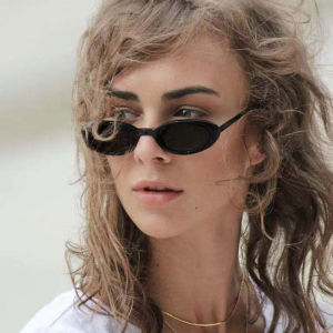 🔥Cc.👍Fashion Vintage Small Frame Oval Metal Sun Glasses for Men Women Cycling Outdoor Summer Colorful UV4