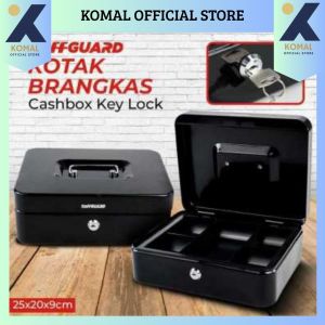 (COD) TaffGUARD 200A Brankas Penyimpanan Uang Dokumen Aman dan Praktis Cashbox Key Lock 20x16x9cm