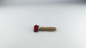 QWORK ® Silicone Seam Roller High Temperature Resistant Silicon Seam Hand Pressure Roller Welding Tool 40mm Red