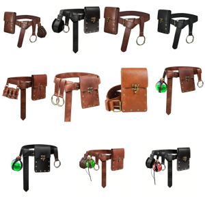 Renaissance Vikinges Costume AccessoriesMedieval Pirate Potion Bottles Hook Strap Halloween Renaissance Cosplay Costume