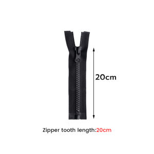 Chang ซิปเสื้อ กระเป๋า ซิปเรซิน ทนต่อการสึกหรอ ดึงมือเรียบ ยิ่งใช้ยิ่งเนียน 1 ชิ้น black zipper