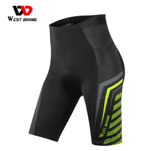 WEST BIKING Cycling Shorts 3D Padded Bike Shorts with Pockets Shockproof Breathable Bicycle Pants Men Women Underwear Riding Shorts Cycling Equipment