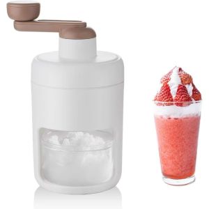 KEND Portable Hand-operated Ice Shaver Small Multifunction Manual Ice Crusher Ice Breaker Hand Operated Shaved Ice Machine Home