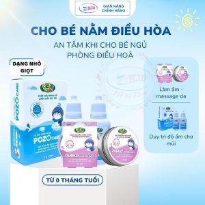 POZOKIDS - Sáp Ấm Điều Hòa - Purely Warm Wax - Giúp Làm Ấm - Tạo Cảm Giác Dễ Chịu - mɑssage Da Làm Thơm Da - Lọ 12ml