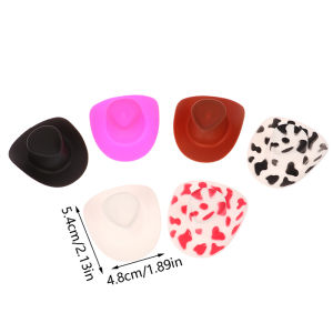 [COD] 10Pcs Miniature Plastic Doll Hat Western Cowboy Hat Cowgirl Hat For Dolls Decor