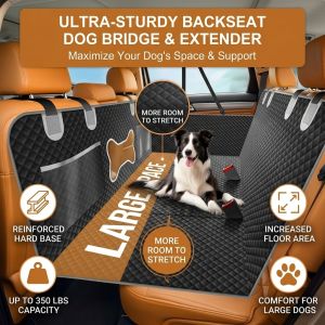Dog Car Hammock Seat Cover Waterproof Pet Car Seat Mat Stain Resistant Easy Clean Backseat Protector Travel Accessories
