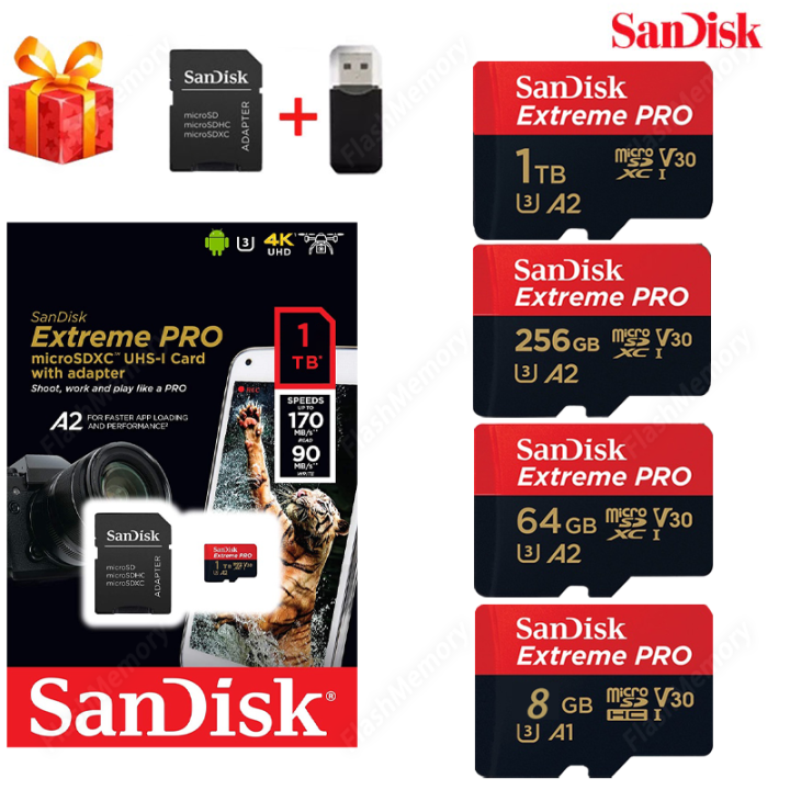 SanDisk SD CARD Memory Card 8GB/16GB/32GB/64GB/128GB/256/512GB/1T SD ...