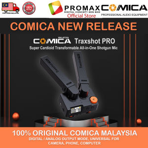 Comica Audio Traxshot PRO Camera-Mount Adjustable Dual-Capsule Hybrid Analog/USB Shotgun Microphone