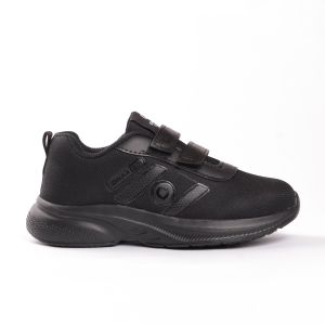 Onar Street - Sepatu Sekolah Anak Perempuan Laki Laki Hitam Putih Perekat Kode B-08