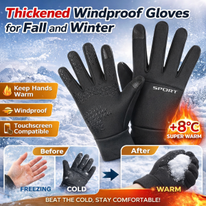 Outdoor Gloves Touch Screen Sports Gloves Windproof Outer Layer Mountaineering Thickening