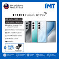 Tecno Camon 40 Pro 5G Smartphone | MediaTek Dimensity 7300 Ultimate | 6.78" AMOLED Display | IP68/69. 