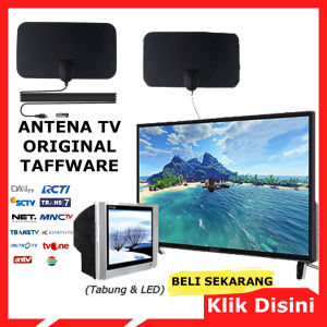 ARAFURA - Antena TV Murah Digital Super Jernih LED Indoor Outdoor DVB-T2 4K High Gain 25dB TFL-D139 ORIGINAL Taffware Terbaru Paling Laris antena hd antena tv digital full hd antena dalam ruangan antena tv super jernih tv tabung