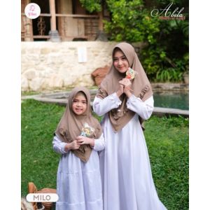 Bergo Abila Mom And Kids By Fauz Hijab Pad Antem Branded Bahan Ity Jersey Khimar Slim Aksen Ruffle