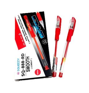 Harga Grosir (1kotak/12pcs ) Pulpen Gel SQUEEZYS SQ-888 0.5mm BIRU MERAH DAN HITAM