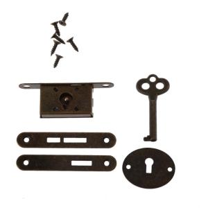 Antique for Latch Hasp Vintage Metal Drawer Locks with for Key Decorative Furniture Hardware for Wooden Box Cabi