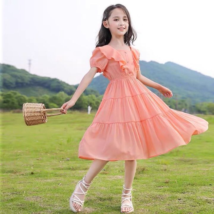 váy trẻ em gái cô dâu cho bé Đầm công chúa phối ren dành 2-10 tuổi 10 |  Shopee Việt Nam