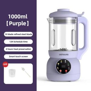 1000ML Electric Soybean Milk Machine Automatic Intelligent Food Blender Fruit Juicer Water Boiling Kettle Rice Paste Maker 220V