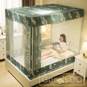 (สต๊อกไทย-ลดราคา3 วัน) มุ้งกันยุง มุ้งเจ้าหญิง พร้อมม่าน 6ฟุต สวยมาก แถมฟรี ไฟตกแต่งห้อง สไตล์มินิมอล แบบ USB ยาว 6เมตร