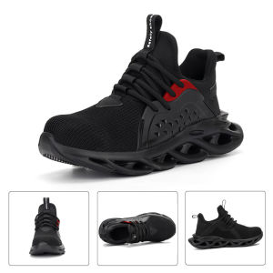 DEONT Safety Shoes For Men Work Footwear With Kevlar Midsole Steel Toe Cap Mens Shoes