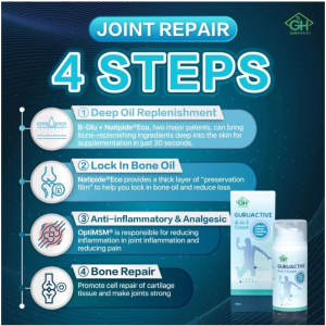 GuruActive 4 in 1 Cream Bone Repair Essence | Krim Sendi Lutut Bahu Pinggang | Melegakan Sakit Sendi & Keradangan