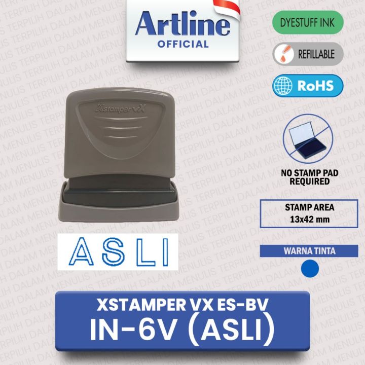 ARTLINE XSTAMPER VX ESBV IN6V (ASLI) / STEMPEL ASLI Lazada Indonesia