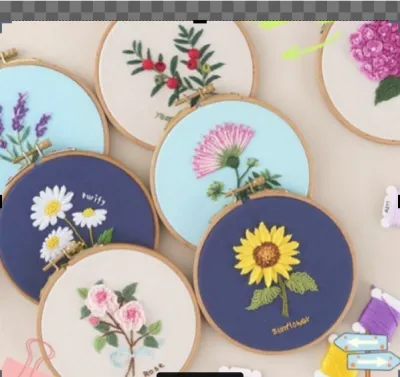DIY Embroidery Kit Cross Stitch Flower Bouquet Series Home Decoration