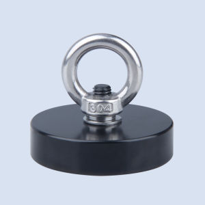 D60 C60 Black Magnet Super Strong Magnet 153kg LAGI TAHAN KARAT 𝟭𝟬𝟬% 𝗤𝘂𝗮𝗹𝗶𝘁𝘆 Recovery Fishing Magnet with Eyebolt Neodymium Salvage Magnet for Sea River Treasure Hunt