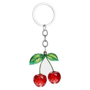 Cherry Pattern Acrylic Keychain Two Sided Artwork Fade Proof Material Ideal For Outdoor Enthusiasts