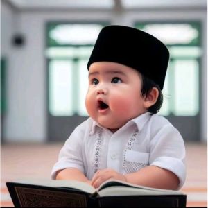 Peci kopiah hitam anak bayi laki-laki kopiah balita songkok hitam anak umur 2 bulan - 4 tahun